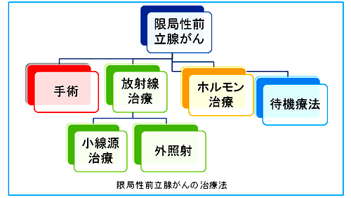 限局性前立腺がんの治療法