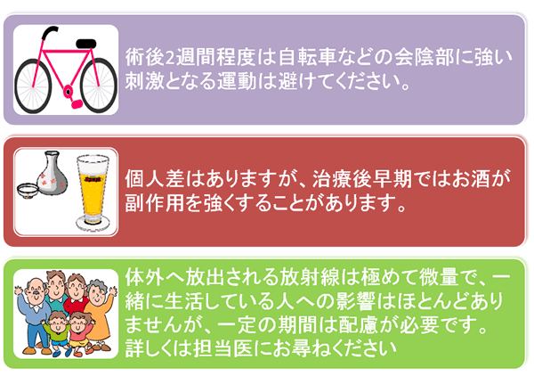 日常生活上の注意点